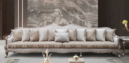 Victorian-Style 5 Seater Sofa
